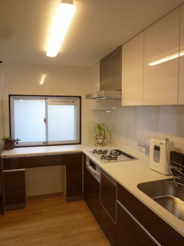 L型キッチン施工後