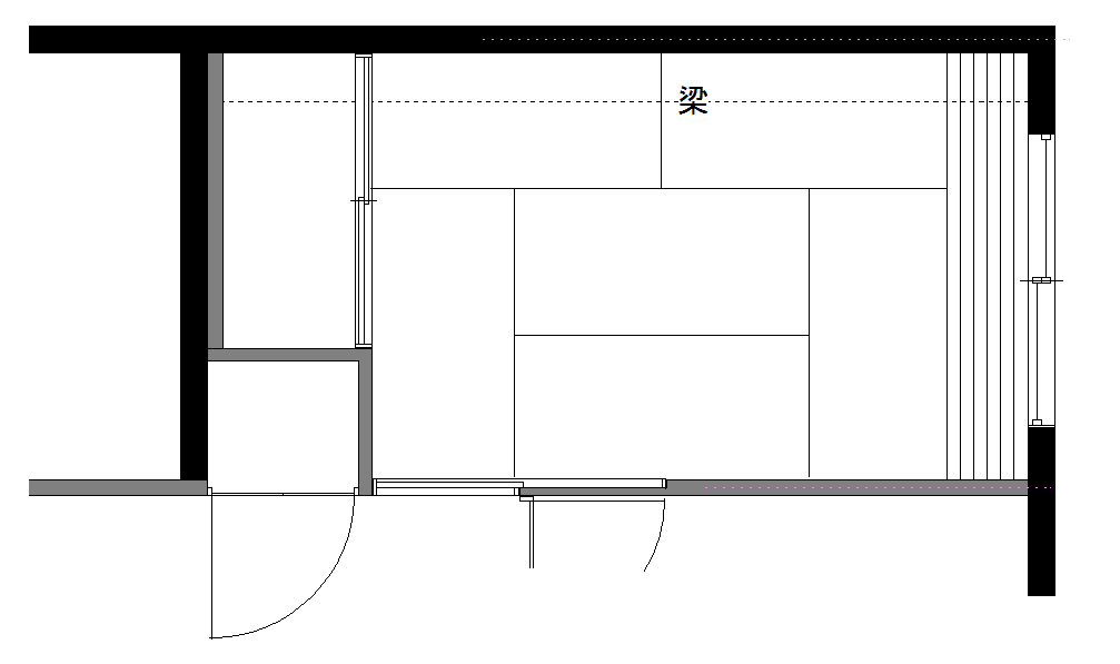 画像をクリック　施工前平面図